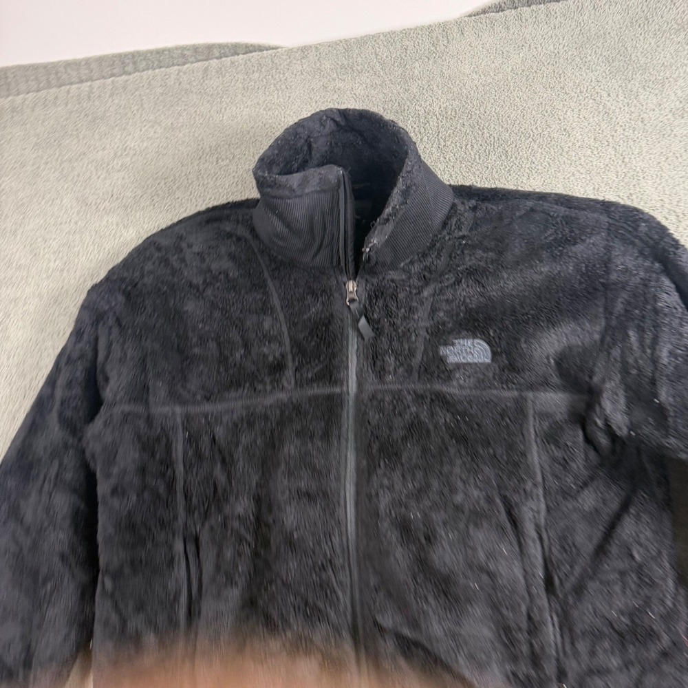 The North Face Womens Osito Fleece Jacket Black Full Zip Mock Neck Size M